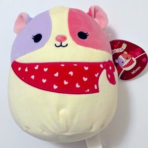 NWT Squishmallows  8” Valentines Niven Hamster.